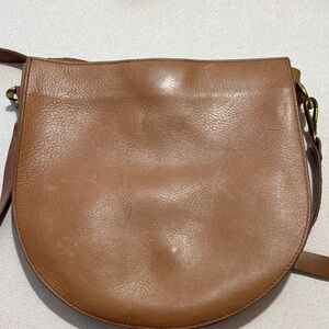 Madewell Brown Leather Crossbody Bag